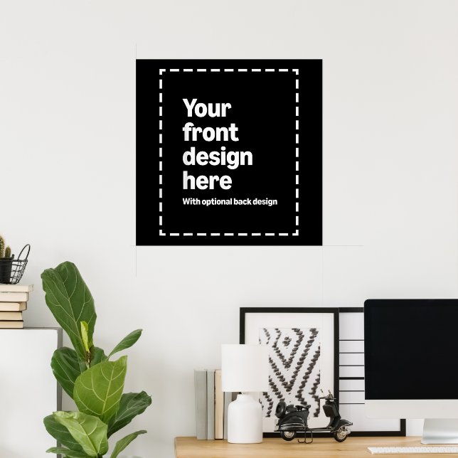 Affiche Votre conception ici (Bureau à domicile)