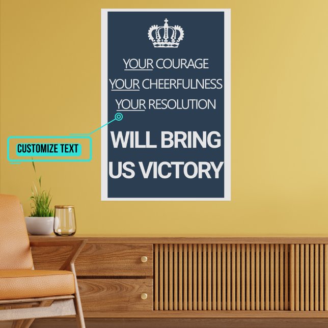 Affiche Votre Courage Votre Gentillesse Vintage Britanniqu (All these years later these vintage posters still inspire in our modern times. )