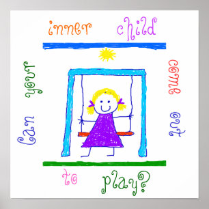 Affiche Votre Enfant Intérieur Peut-Il Sortir Jouer ?