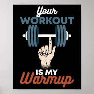 Affiche Votre Entraînement Est Mon Chauffage - Gymnase Amu