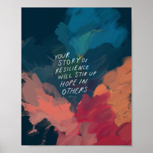 Affiche "Votre histoire de résilience..."