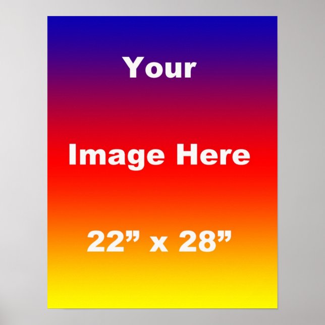 Affiche Votre image ici Modèle 22 x 28 (Devant)