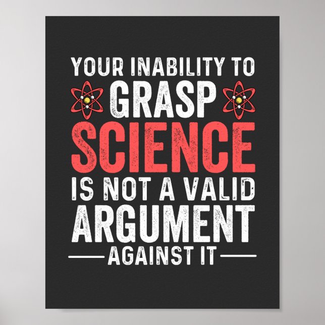 Affiche Votre Incapacité À Comprendre La Science (Devant)