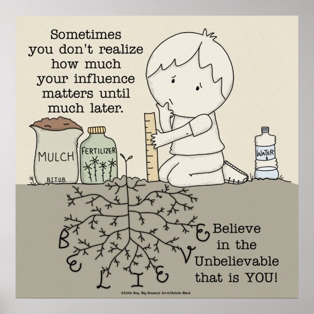 Affiche Votre influence compte (Devant)