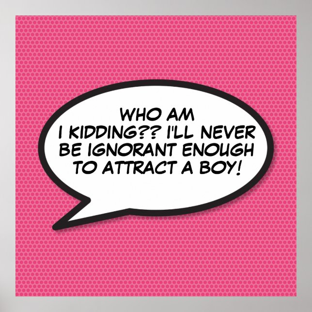 Affiche Votre message Voix Bubble Amusant Retro Comique Li (Devant)