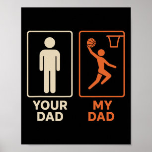 Affiche Votre papa mon papa sketll dunk fille fils fête de