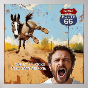 Affiche votre photo, Faites-vous plaisir, oatman arizona,