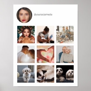 Affiche Votre promotion sur les médias sociaux