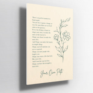 Affiche Votre propre chemin Floral Custom Inspiration Post