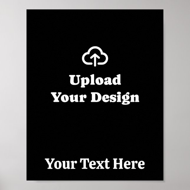 Affiche Votre propre conception avec message personnalisé (Devant)