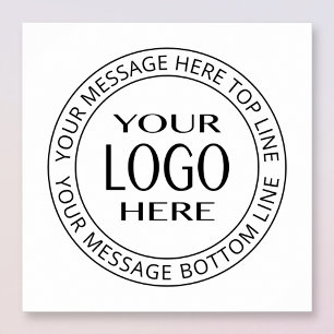 Affiche Votre propre logo et texte circulaire personnalisa