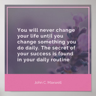 Affiche Votre routine quotidienne