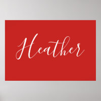 Votre script blanc personnalisé en rouge