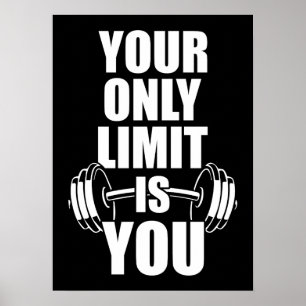 Affiche Votre Seule Limite Est Vous - Motivation De Gymnas