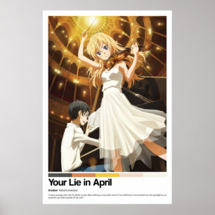 Affiche Votre vie en avril Anime Imprimer