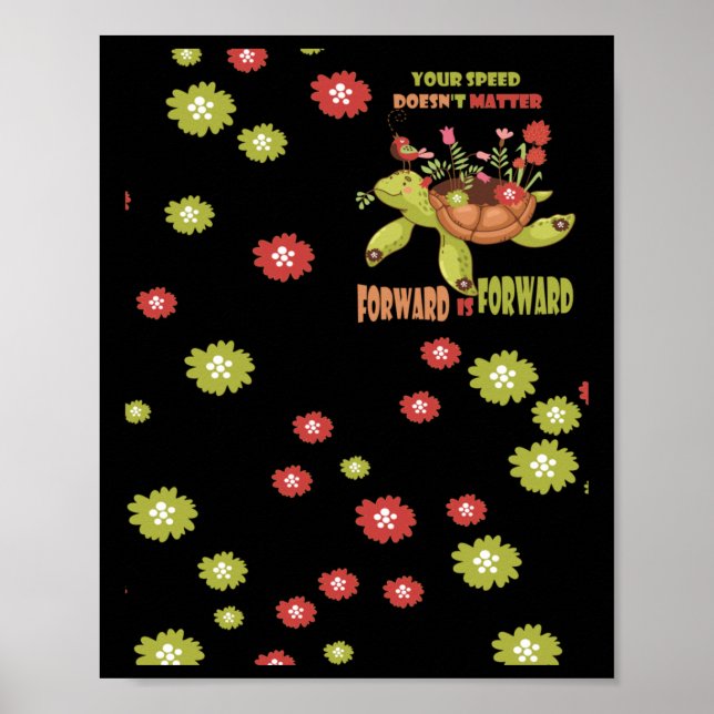 Affiche Votre vitesse ne va pas vers l'avant est l'autocol (Devant)