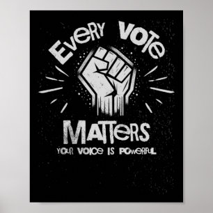 Affiche Votre Voix Est Puissante Sticker Vote1