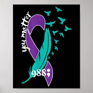 Affiche Vous aimez 988 Prévention du suicide sensibilisati