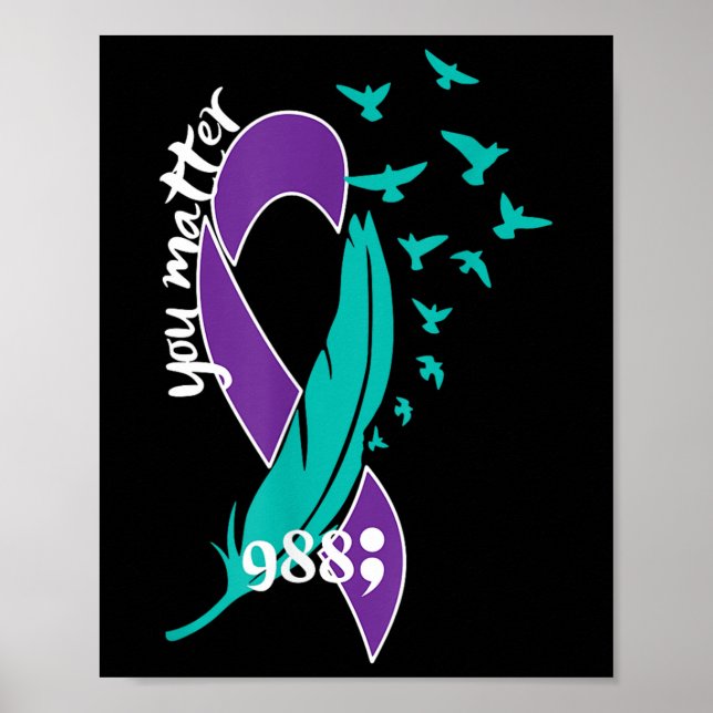 Affiche Vous aimez 988 Prévention du suicide sensibilisati (Devant)