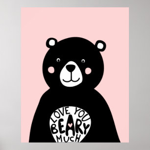 Affiche Vous aimez Beary Much Filles Ours scandinaves Cham