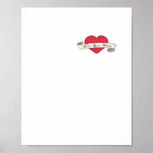 Affiche Vous aimez plus le design au cœur vintage vibe
