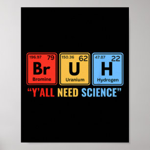 Affiche Vous avez besoin de science chimie biologie physiq