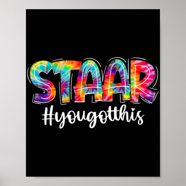 Affiche Vous Avez Cet Examen De Tie Dye Test Drôle Jour G (Devant)