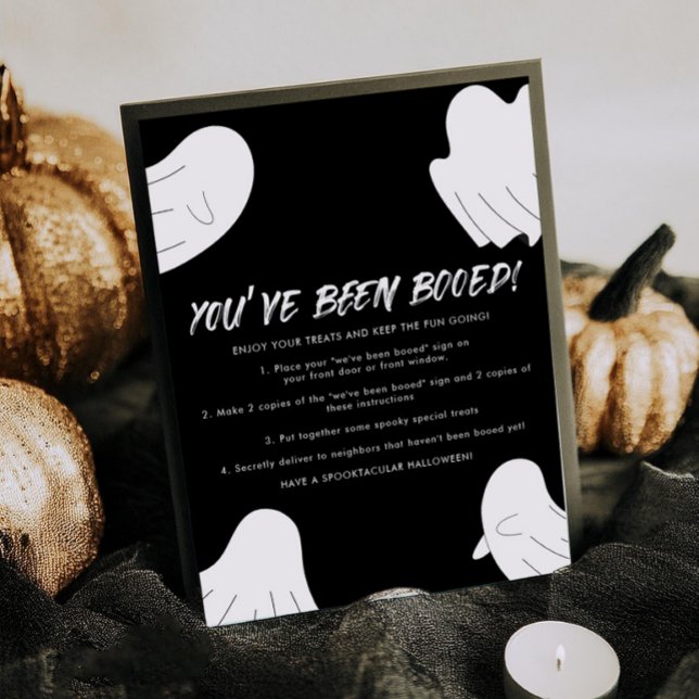 Affiche Vous avez été réservé Boo Voisin Game Sign (Créateur téléchargé)
