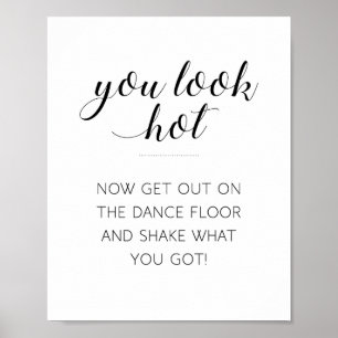 Affiche Vous Avez L'Air Chaud Revenir Danse Salle De Bain 