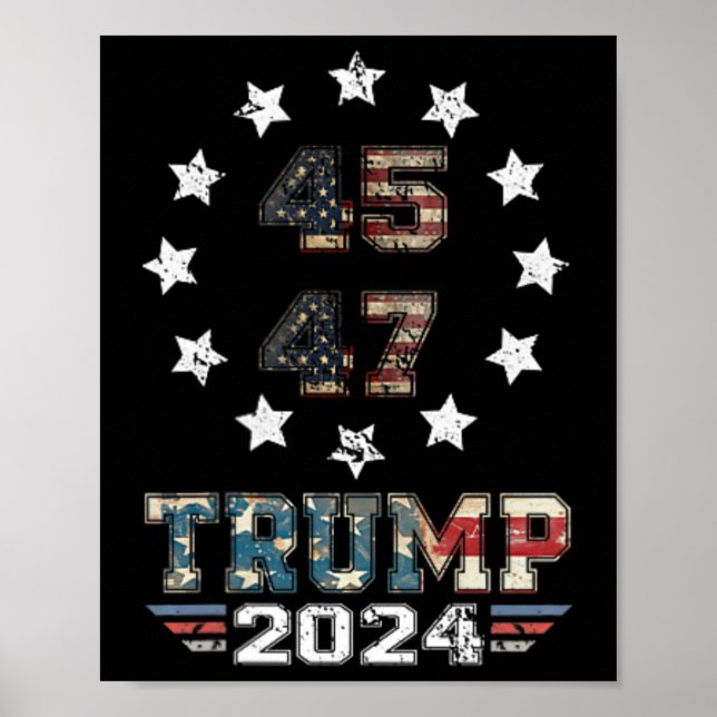 Affiche Vous avez raté deux fois Trump cow-boy occidental  (Devant)