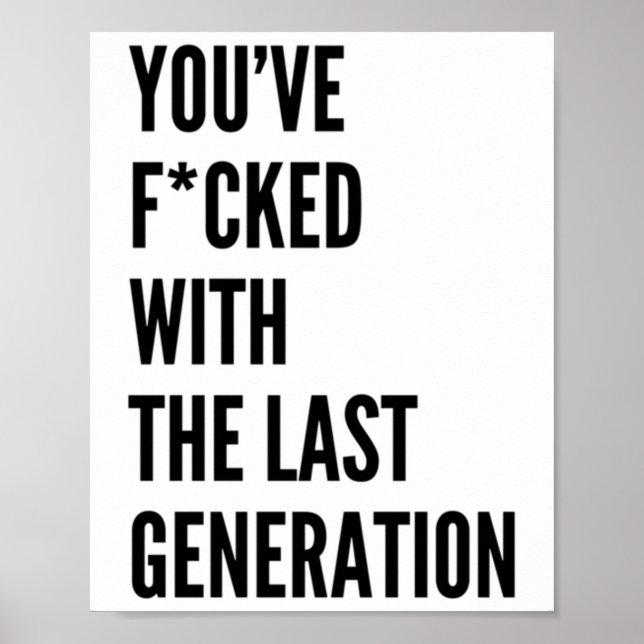 Affiche Vous avez rencontré le Sticker de Dernière générat (Devant)