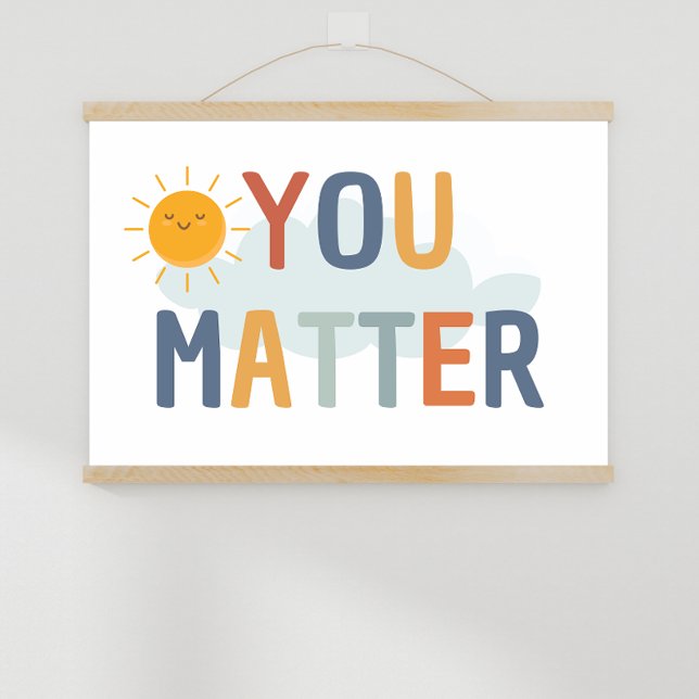 Affiche Vous Comptez En Classe (daily gentle reminders, counselor office, mindset posters, teacher resources, educational resources)