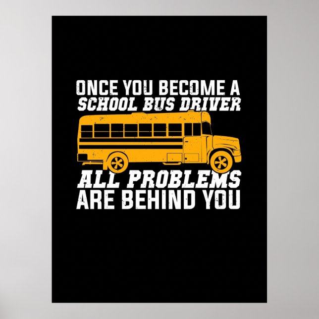 Affiche Vous Devenez Un Conducteur De Bus Scolaire (Devant)