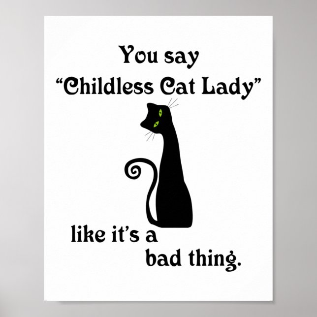 Affiche Vous dites Enfant Chat Lady Comme si c'était une m (Devant)