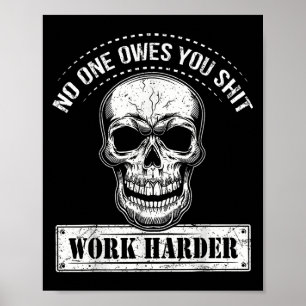 Affiche Vous doit travailler plus fort Motivation drôle 