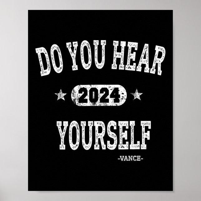 Affiche Vous entendez-vous Vance 2024 Intervieweur Trump  (Devant)