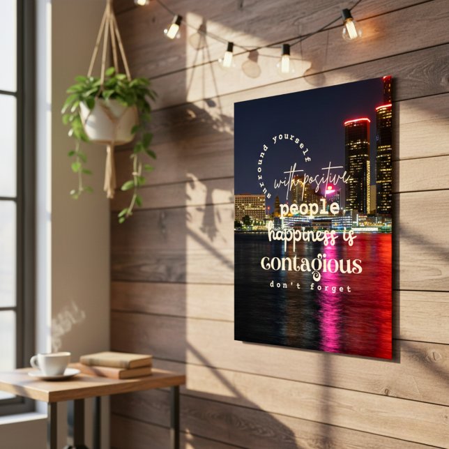 Affiche Vous entourer avec une motivation positive (Surround Yourself with Positivity Motivational Poster)