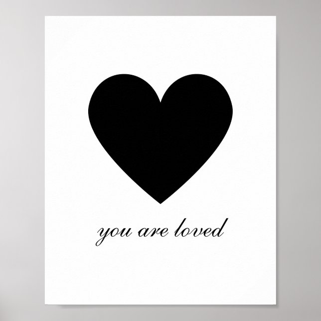Affiche Vous êtes aimé moderne  (Devant)