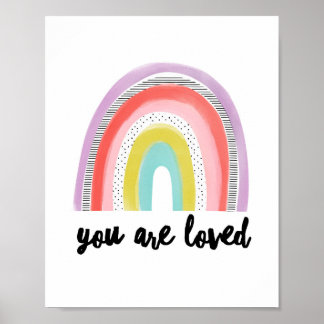 Affiche Vous êtes aimés | Arc en ciel