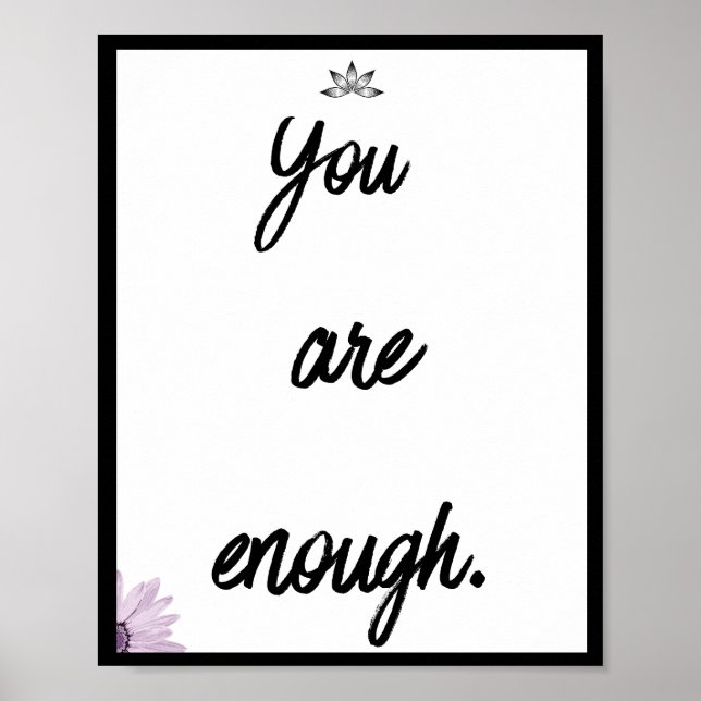 Affiche Vous êtes assez, Citation (Devant)