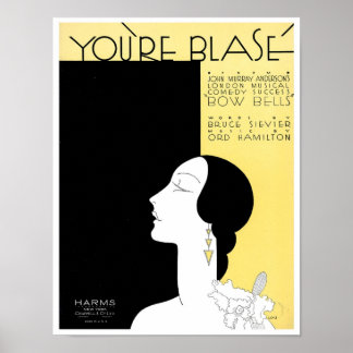 Affiche Vous êtes Blase Vintage Songbook Cover