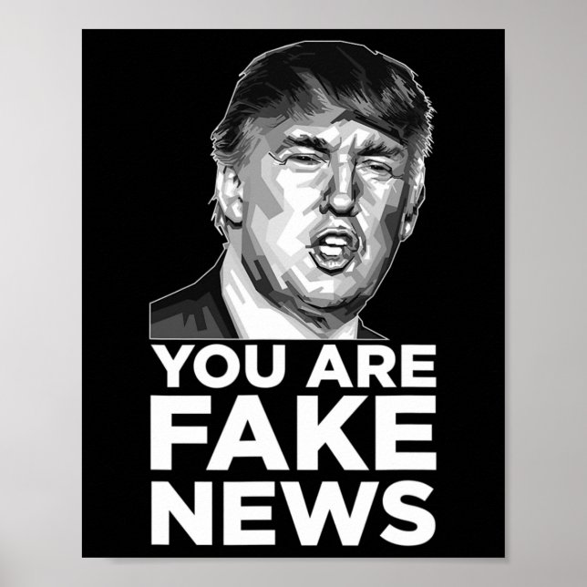 Affiche Vous êtes de fausses nouvelles - Président Trump S (Devant)