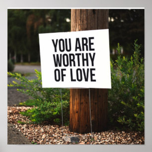 Affiche Vous êtes digne d'amour
