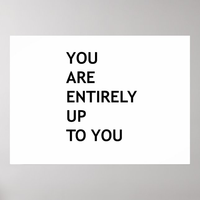 Affiche Vous êtes entièrement à vous (Devant)