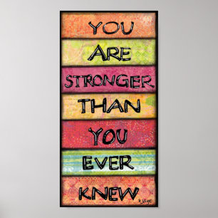 Affiche Vous Êtes Forts - Art Inspirationnel Motivationnel