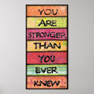 Affiche Vous Êtes Forts - Art Inspirationnel Motivationnel