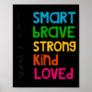 Affiche Vous êtes intelligent courageux fort gentil aimé m