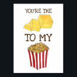 Affiche Vous êtes le beurre à mon Popcorn Foodie Love<br><div class="desc">L'artisanat du gourmet est composé d'un assortiment alimentaire classique : pop-corn et beurre ! Créé à partir d'une série d'illustrations marquantes originales. De nombreux autres modèles d'amour gourmands sont également disponibles dans cette boutique. Ne vois-tu pas ce que tu cherches ? Vous avez besoin d'aide pour la personnalisation ? Contactez...</div>