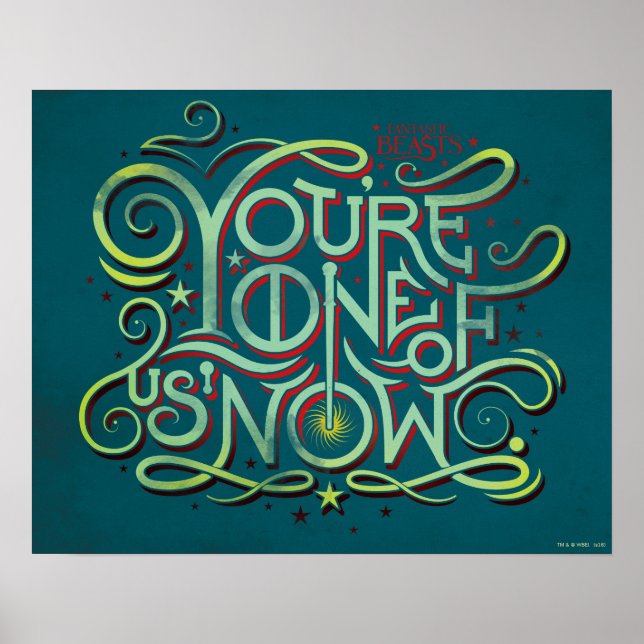 Affiche Vous êtes l'un de nous maintenant Green Graphic (Devant)