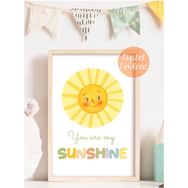 Affiche Vous êtes ma Sunshine Nursery (Créateur téléchargé)